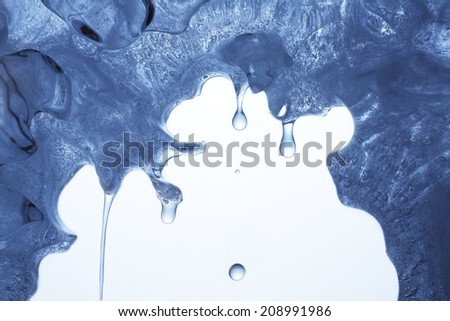 Image Of The Ice And Warm Water