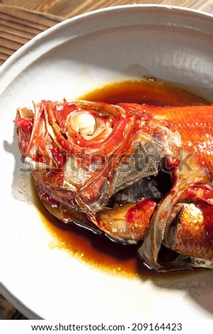 An Image of Simmered Red Snapper