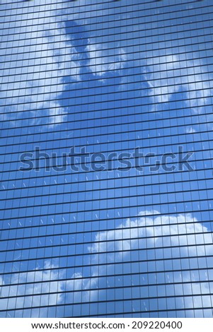 The Clouds Reflected In The Glass Windows Of The Cloud Building Reflected In The Glass Windows Of The Building