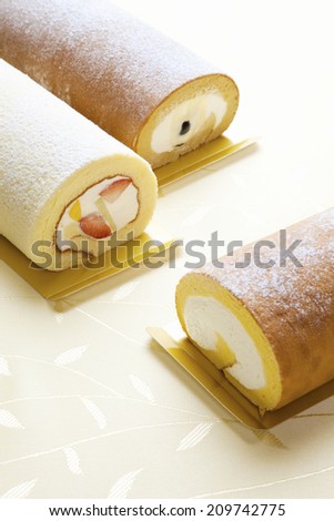 Three Kinds Of Roll Cakes