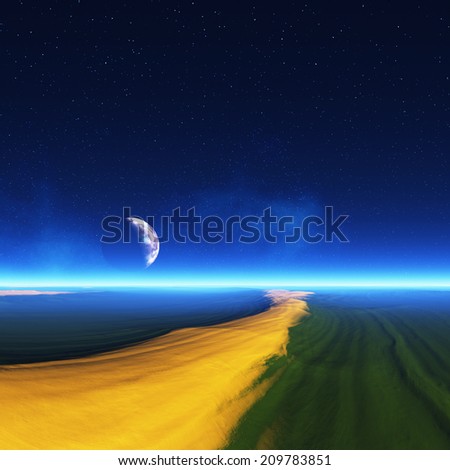 The Desert In The Universe And A Planet