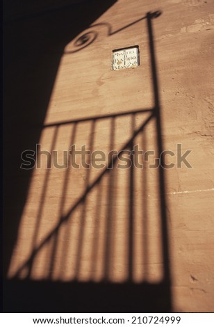 Shadow Of A Red Wall
