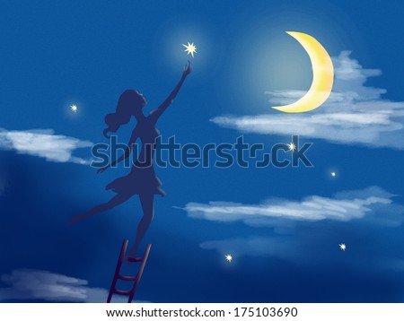 girl gets a star from the sky