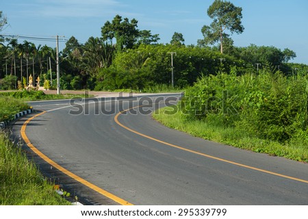 U-Turn Point Road curve.