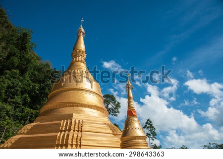 The sacred place of Buddhist worship ceremony Buddhists.
