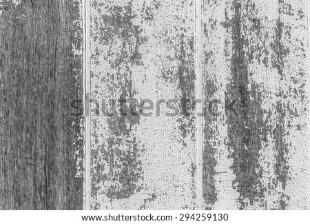 Black and white old wooden floors  and grunge material.