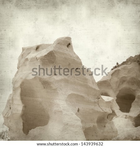 textured old paper background with smooth sandstone walls of a ravine