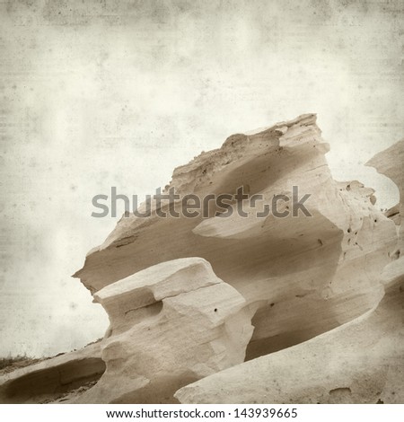 textured old paper background with smooth sandstone walls of a ravine