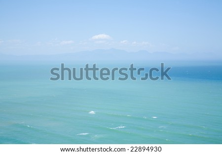 View over False bay, Indian Ocean, South Africa