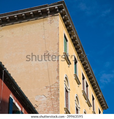 square architectural background, Mediterranean country
