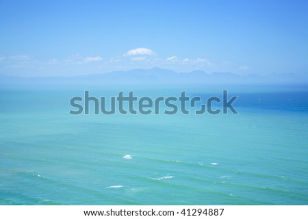 View over False bay, Indian Ocean, South Africa