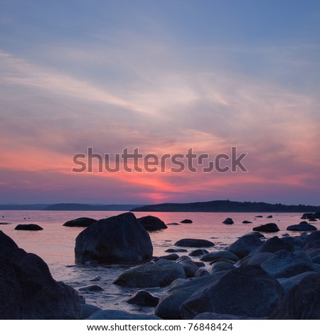 South of Norway, sunset