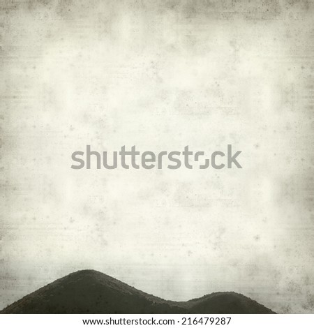 textured old paper background with mountains of La Palma, Canary Islands