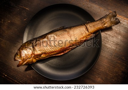 Trout smoked fish