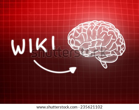 Wiki brain background knowledge science blackboard red light