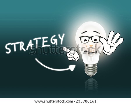 Strategy Bulb Lamp Energy Light turquoise Background Idea