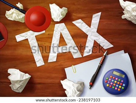 tax desktop memo calculator office think organize