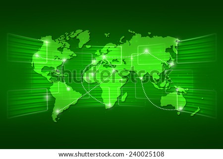 World map geography world order background shipping global green