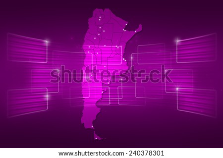 argentina Map World map News Communication delivery pink