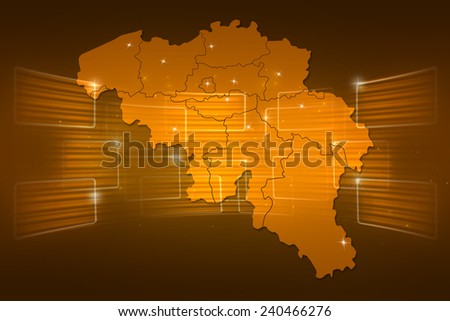 Belgium Map World map News Communication delivery gold yellow
