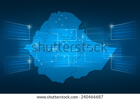 Ethiopia Map World map News Communication delivery blue