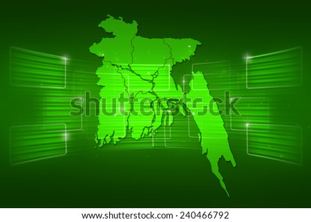 Bangladesh Map World map News Communication delivery green