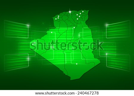 algeria Map World map News Communication delivery green