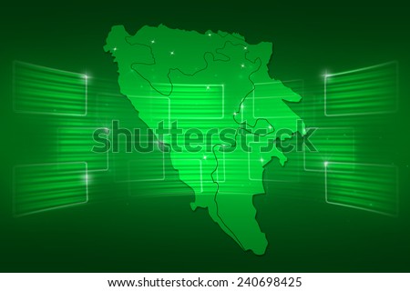 Bosnia and Herzegovina Map World map News Communication delivery green