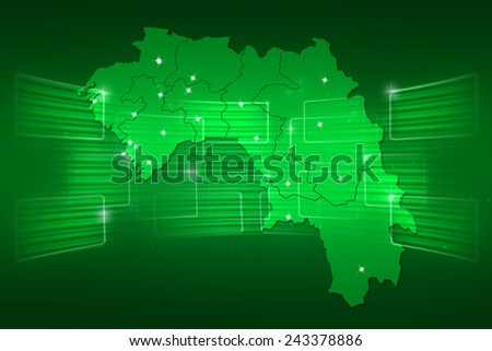 Guinea Map World map News Communication delivery green