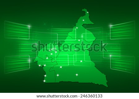 Cameroons Map World map News Communication delivery green