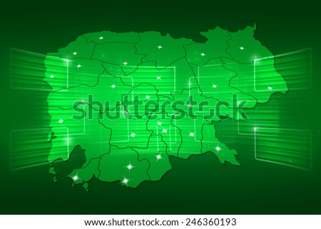 Cambodia Map World map News Communication delivery green