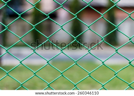 chain link net fence photo stock