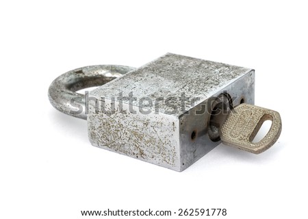 old master key rusty and key lock isolation