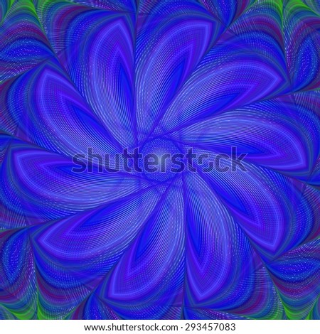 Blue abstract fractal background