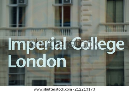 LONDON, ENGLAND --7 JULY 2014 -- The Imperial College of Science, Technology and Medicine, also known as Imperial College London, is a major public research university. It became independent in 2007.