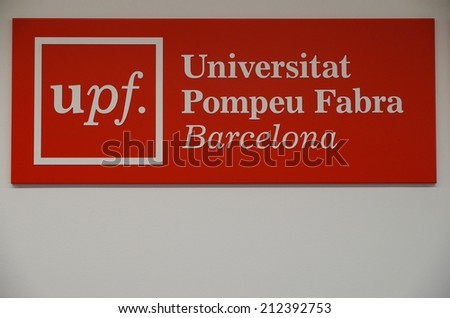 BARCELONA, SPAIN --26 JUNE 2014 -- Founded in 1990, the university Pompeu Fabra in Catalonia is currently the only Spanish university to figure in the Times Higher Education top 200 ranking.