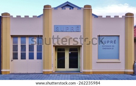 NAPIER, NEW ZEALAND -CIRCA AUGUST 2012- Editorial: Entirely rebuilt after the devastating 1931 Hawke\'s Bay earthquake, Napier is considered the Art Deco capital of the world.