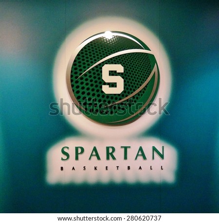 EAST LANSING, MI -22 MAY 2015- The athletic teams of Michigan State University (MSU) are called the Spartans. The basketball team has won the NCAA championship in 1979 and 2000.