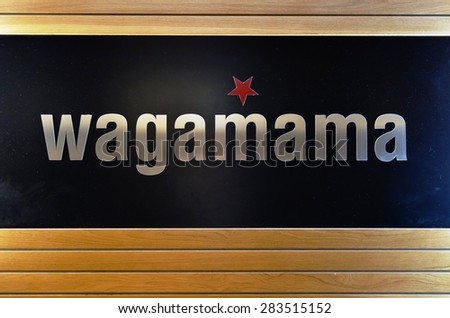 ST JULIANS, MALTA -24 JANUARY 2015- Launched in London in 1992, Wagamama is a chain of pan Asian fusion casual restaurants with locations in more than 15 countries.
