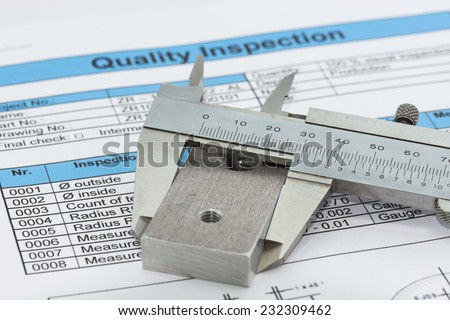 quality management with measuring equipment and measurement report