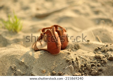 Toes in the sand. Jetty Island, Washington.