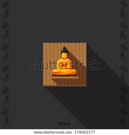 Buddha flat icon Buddha flat icon