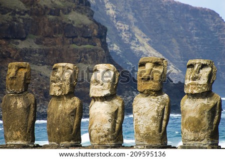Tongariki Moais Easter Island Tongariki Moais Easter Island