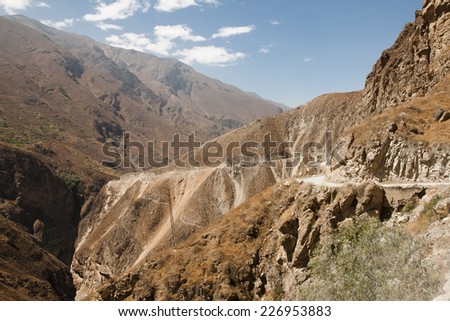 Dangerous Cliff Road - Peru