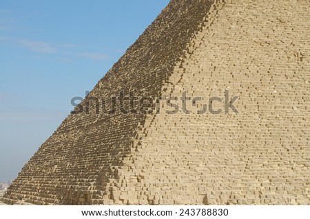 Side View of Khufu Pyramid - Egypt