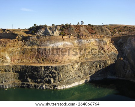 Flooded Open Pit Mined for Gold - Australia
