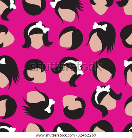 emo black and pink background. faces on pink background