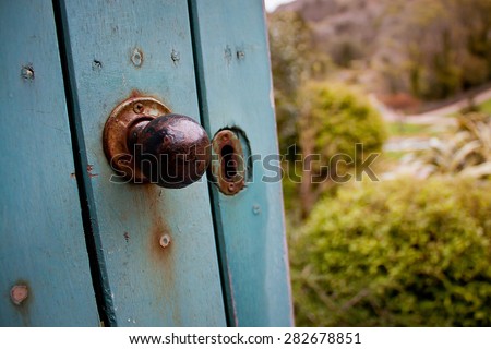 Secret Garden Door, Kylemore Abbey, Connemara, Co. Galway, Ireland