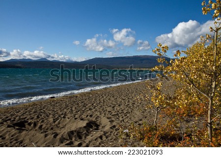 Beautiful Marsh Lake is a satellite community of Whitehorse, Yukon, Canada
