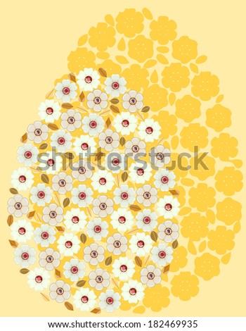 Easter egg flowers yellow